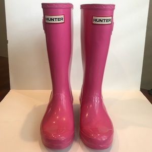 Girls Hunter rain boots size 2M/3F
